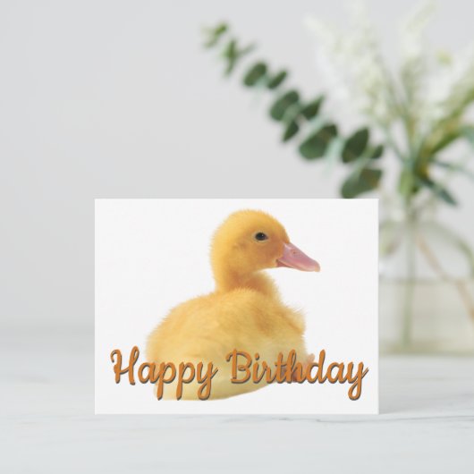 Happy Birthday Ducking Briefkaart (Staand voorkant)