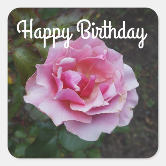 Happy Birthday Duet Roos #2 Stickers (Voorkant)