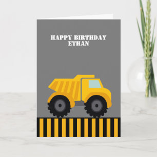 Happy Birthday Dump Truck Eerste Kaart
