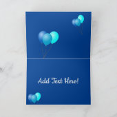 Happy Birthday Dump Trucks and Balloons Kaart (Binnen)