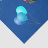 Happy Birthday Dump Trucks and Balloons Tissuepapier (Detail)