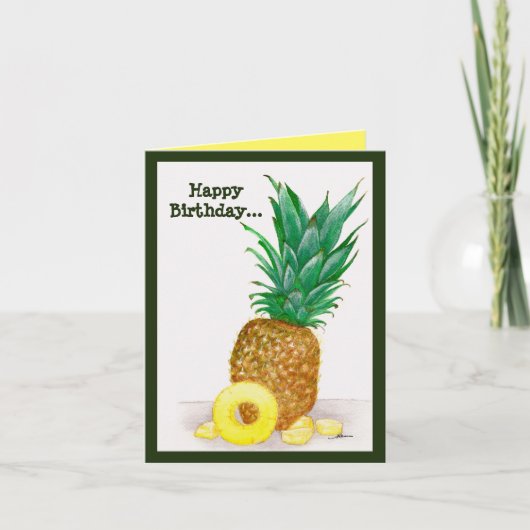 Happy Birthday, dus wees als een ananas Kaart (Voorkant)