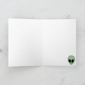 Happy Birthday Earthling Kaart (Binnen)