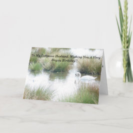 Happy Birthday Echtgenoot Zwanen Kaart