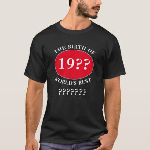 Happy Birthday Edit Tekst Vader Papa Elk jaar T-shirt