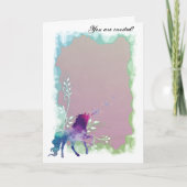 Happy Birthday Eenhoorn Sjabloon (Voorkant)