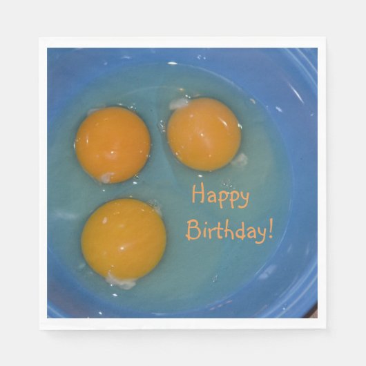 Happy Birthday Egg Lover Servet (Voorkant)