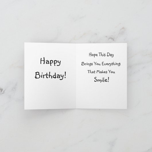 Happy Birthday Electric Guitar Bedankkaart (Binnen)