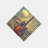 Happy Birthday Electric Guitar Servet (Hoek)