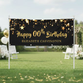 Happy Birthday - ELK JAAR gepersonaliseerd Spandoek