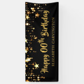 Happy Birthday - ELK JAAR gepersonaliseerd Spandoek (Verticaal)