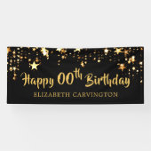 Happy Birthday - ELK JAAR gepersonaliseerd Spandoek (Horizontaal)