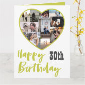 Happy Birthday Elke leeftijd Meervoudig Collage Gr Kaart (Gele Bloem)