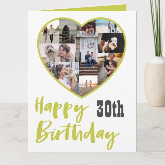 Happy Birthday Elke leeftijd Meervoudig Collage Gr Kaart (Voorkant)