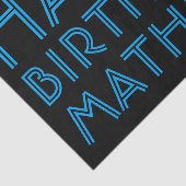 Happy Birthday (ELKE NAAM) | Blauw en zwart (of di Tissuepapier (Detail)