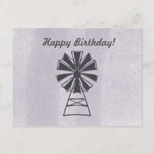 Happy Birthday Elke Occasion Windmill Briefkaart