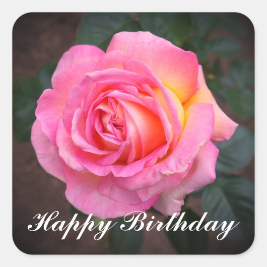 Happy Birthday Elle Roos #3 Stickers (Voorkant)