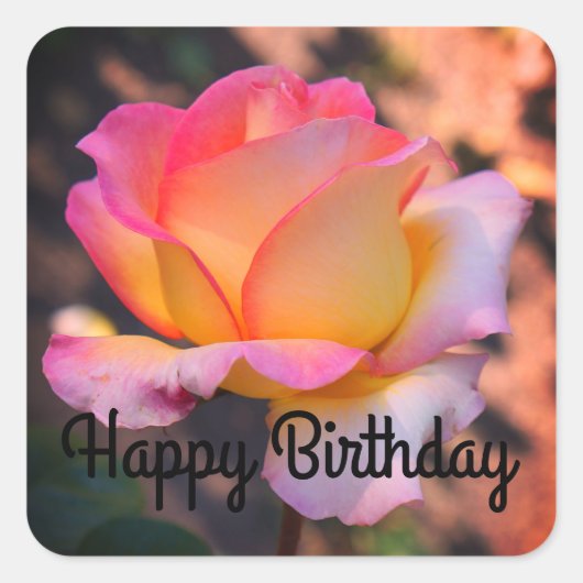 Happy Birthday Elle Roos #4-2 Stickers (Voorkant)