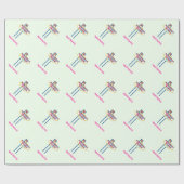 Happy Birthday Emily Las Vegas Wrapping Paper Cadeaupapier (Vlak)
