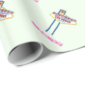 Happy Birthday Emily Las Vegas Wrapping Paper Cadeaupapier (Rol Hoek)