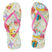 Happy Birthday Emoji Sandalen teenslippers Schoene (Voetbed)