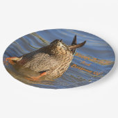 Happy Birthday en Bottoms Up Papieren Bordje (Gekanteld)