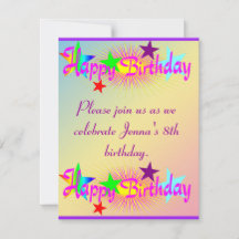 Happy Birthday en Stars -