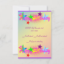 Happy Birthday en Stars -