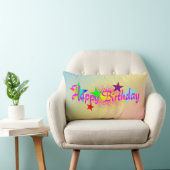 Happy Birthday en Stars - Kussen (Stoel)