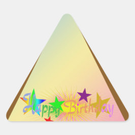 Happy Birthday en Stars - Sticker