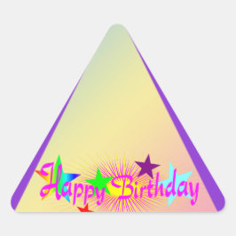 Happy Birthday en Stars - Sticker