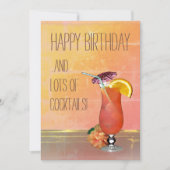 Happy Birthday en veel Cocktails (Voorkant)