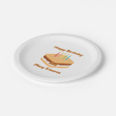 Happy Birthday en veel S'mores papieren Borden Bordje (Gekanteld)