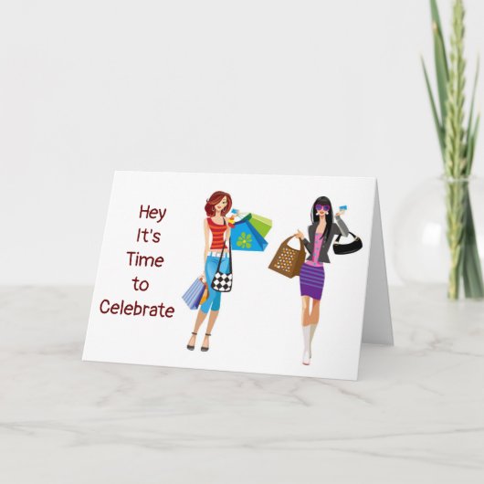 HAPPY BIRTHDAY **EN WE WETEN HOE WE CELEBRATE ** C KAART (Voorkant)