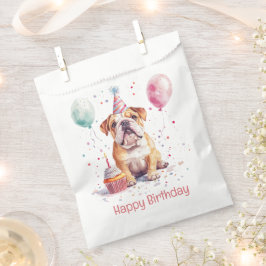 Happy Birthday English Bulldog Bedankzakje