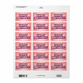 Happy Birthday Envelope/Parcel Greetings Sticker 3