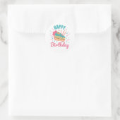 Happy Birthday Envelope Seal Ronde Sticker (Tas)