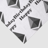 Happy Birthday Ethereum Icon Tissue Paper Tissuepapier (Detail)