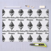 Happy Birthday Ethereum Icon Tissue Paper Tissuepapier (Craft)