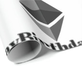 Happy Birthday Ethereum Icon Wrapping Paper Cadeaupapier (Rol Hoek)