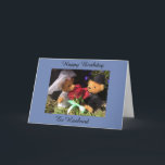 Happy Birthday ex man kaart<br><div class="desc">Happy Birthday ex man kaart met foto van twee schattige kleine teddies met rode rozen</div>