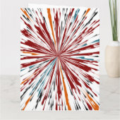 Happy Birthday Explosive Colors Kaart (Achterkant)