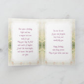 Happy Birthday Fairy Themed Personalized Girl's  Kaart (Binnen)