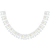 Happy Birthday Fancy Roos Blueberry Bunting Banner (Alle)