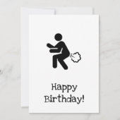 Happy Birthday Fart Card - hoop dat het een echte Kaart (Voorkant)