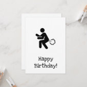 Happy Birthday Fart Card - hoop dat het een echte Kaart (Voorkant / Achterkant in situ)