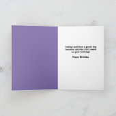 Happy Birthday Fat Cat met taart Humor Feestdagen Kaart (Binnen)