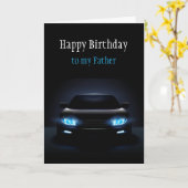 Happy Birthday Father New Car Exciting Kaart (Gele Bloem)