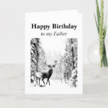 Happy Birthday Father  Stag, Deer Kaart<br><div class="desc">Happy Birthday Father  Stag,  Deer Animal,  Wildlife,  Natuur</div>