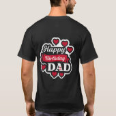 Happy Birthday Father's day T-shirt (Achterkant)
